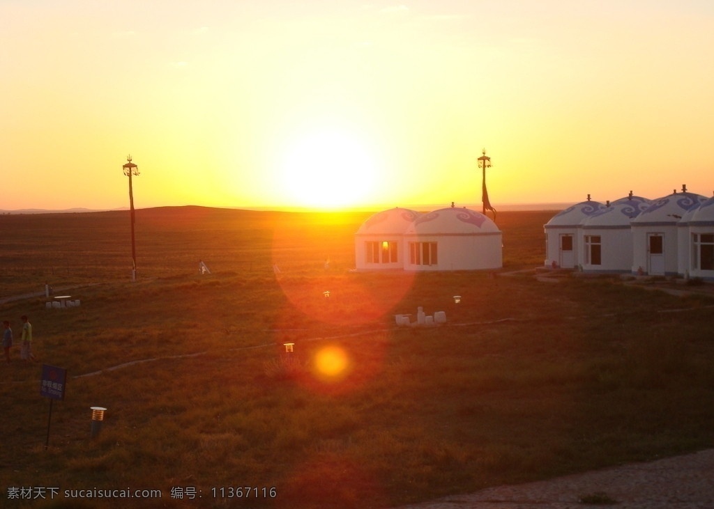 日落 草原 内蒙 旅游 鄂尔多斯 大 蒙古包 大草原 半草原半戈壁 自然风景 旅游摄影
