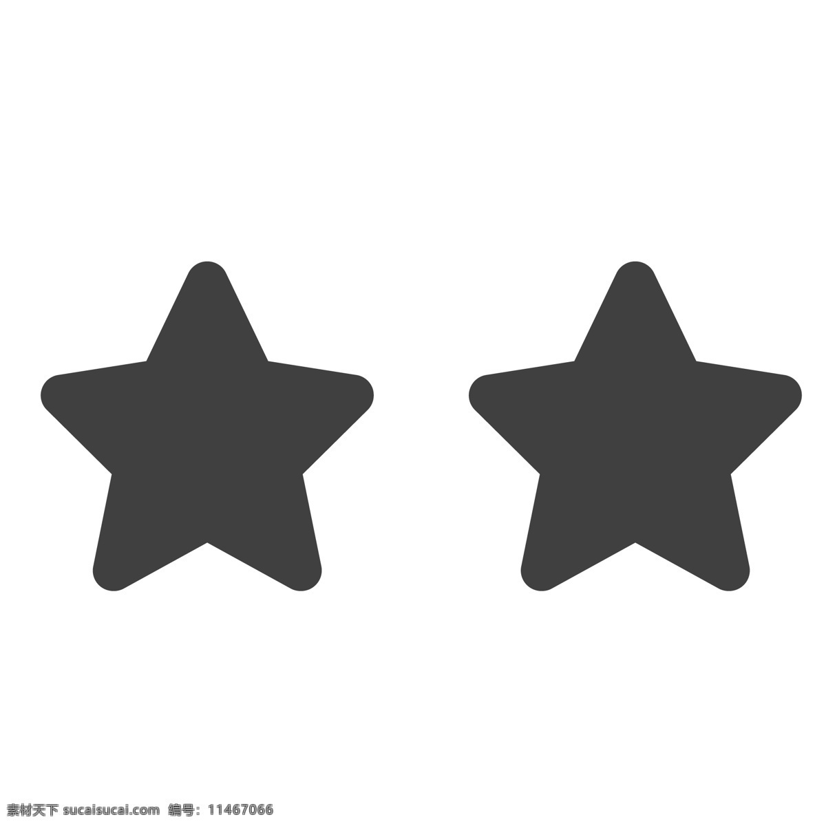 两个卡通星星 星星 五角星 形状 生活图标 卡通图标 黑色的图标 手机图标 智能图标设计