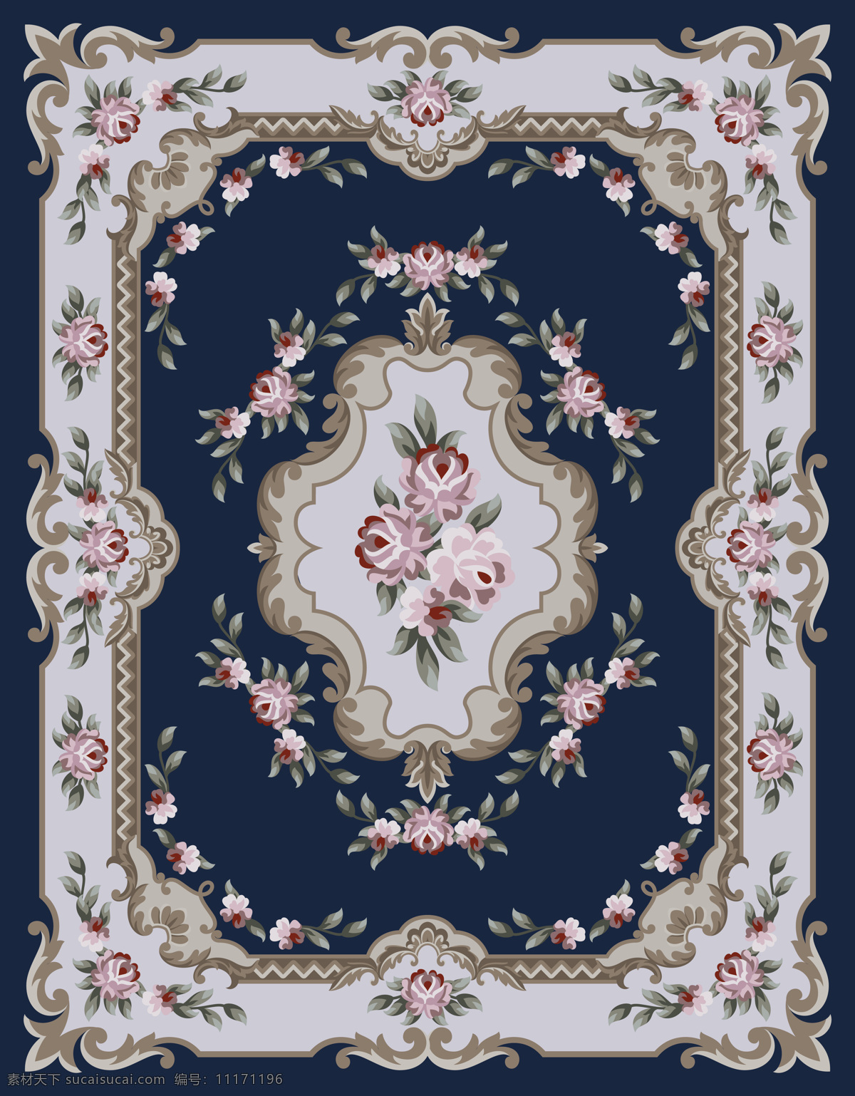 地毯设计 地毯图案 传统图案 欧式传统图案 欧式图案 边花 玫瑰图案 边框 相框 图案 花边花纹 底纹边框