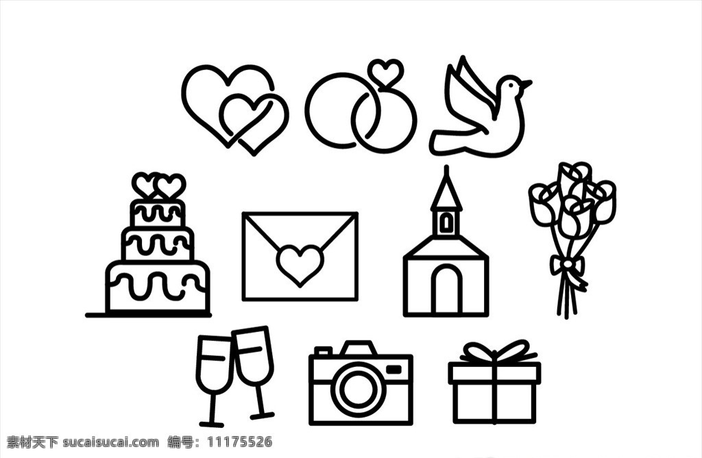 线条图标 婚礼 线性 线条icon 简洁图标 图标 简约图标 生活用品图标 标志 标识 剪影 标签 logo 标志图标 其他图标