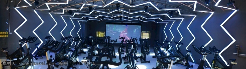 健身房 动感单车 运动 科技 风景线