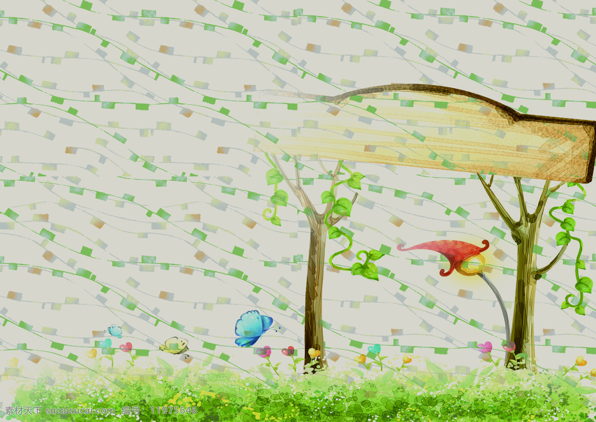 卡通 儿童 房 墙纸 装饰 图 壁纸 春 环保 绿 壁布 家居装饰素材 壁纸墙画壁纸