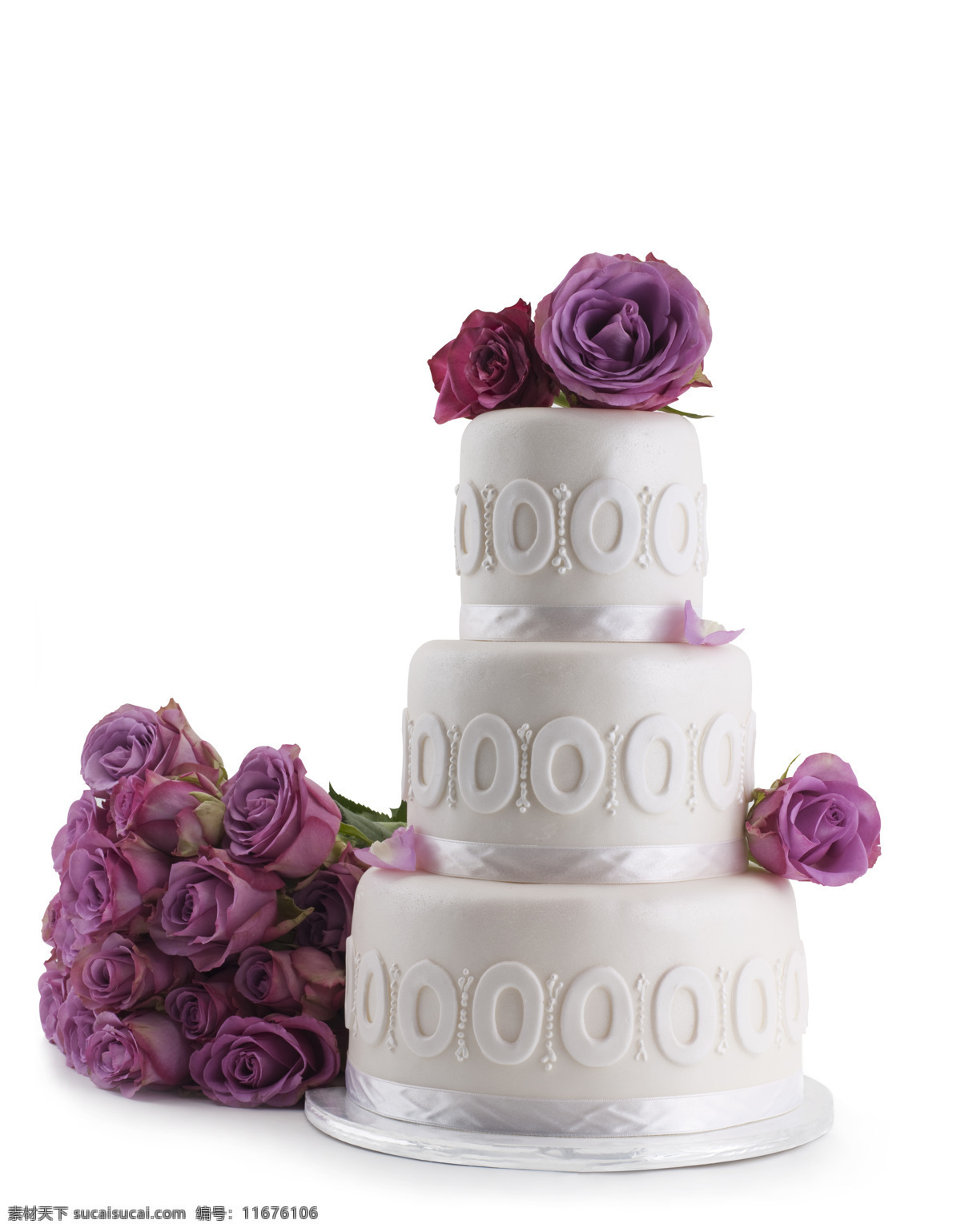 紫色 玫瑰花 豪华 婚礼 蛋糕 面粉原料 糕点 食物 美食 烘培原料 餐饮美食 点心图片