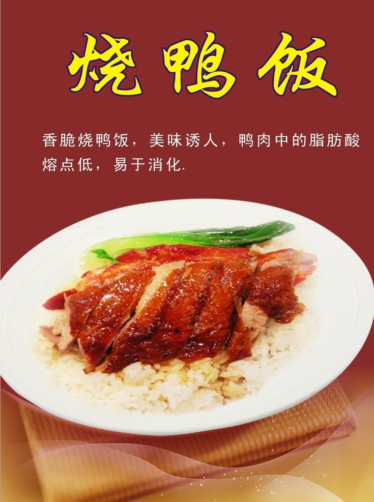 烧鸭饭海报 烧鸭饭宣传单 美味烧鸭饭 烧鸭饭广告 壁纸 经典美食 中华美食 美味 矢量图 包装设计 矢量