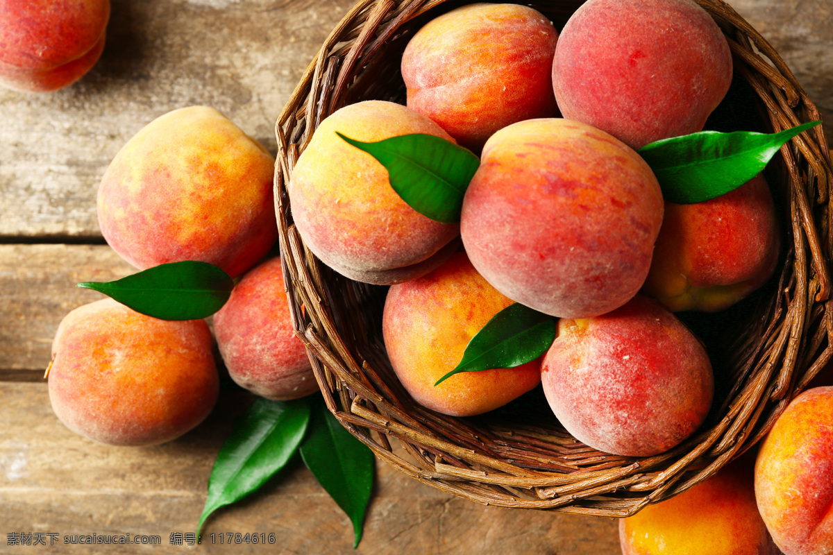 萝 框 水蜜桃 桃子 水果 果蔬 美味水果 新鲜水果 水果蔬菜 餐饮美食 水果图片
