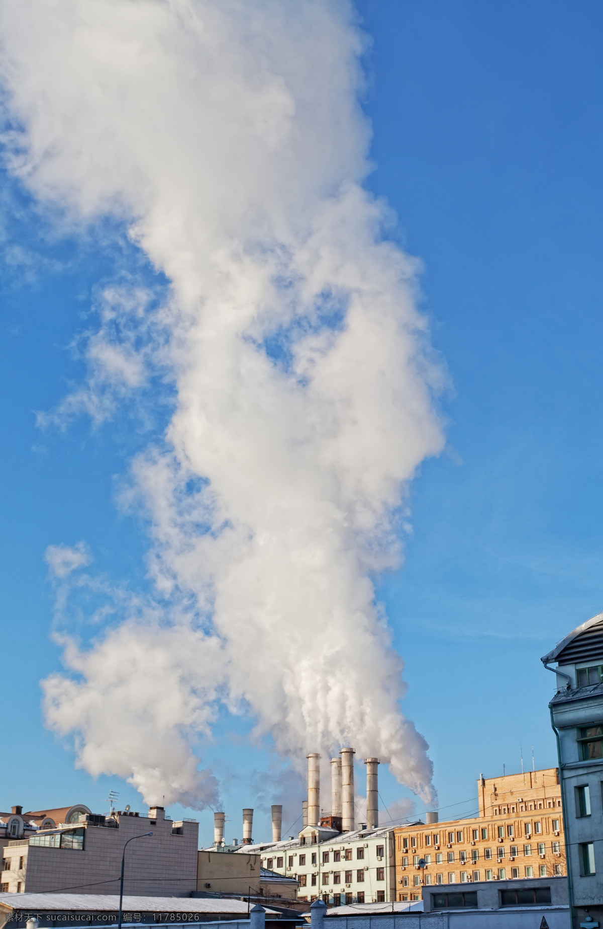 工厂空气污染 工厂 空气 污染 烟筒 浓烟 烟雾 风景 工业生产 现代科技