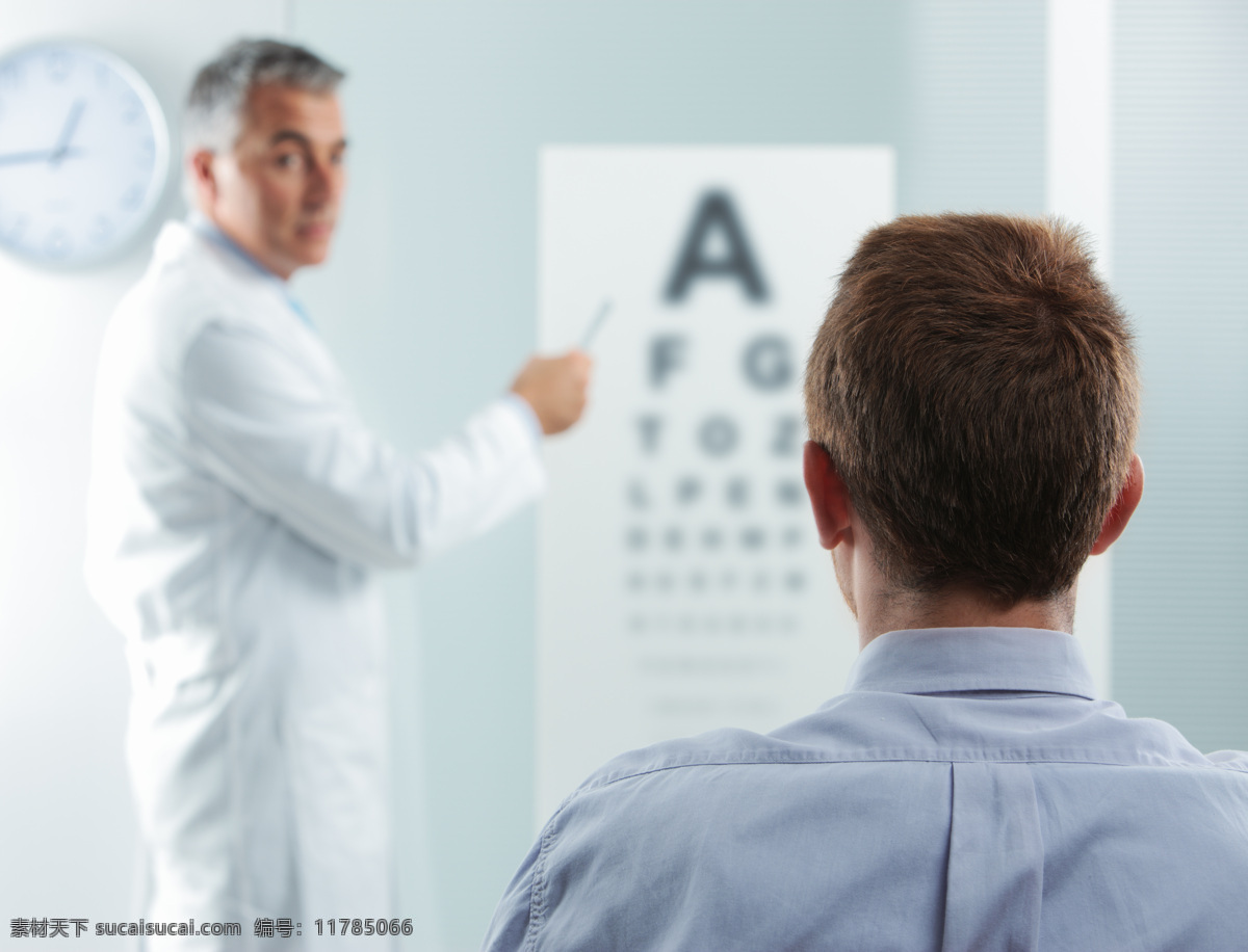 测试 视力 人物 病人 医生 眼科医生 职业人物 眼科 视力测试卡 医疗护理 现代科技