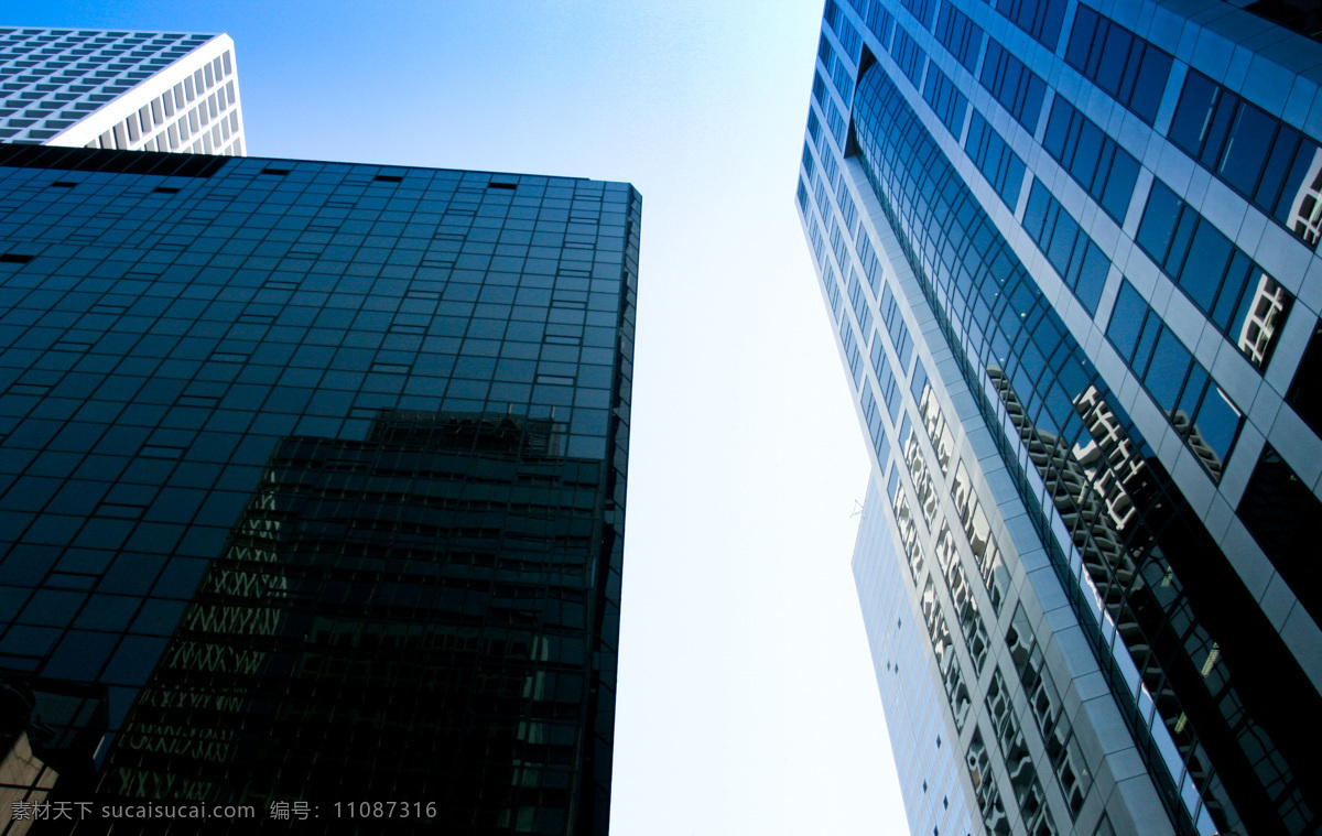 香港商务楼 香港 商务楼 楼宇 蓝天 构图 建筑 玻璃 结构 市中心 中环 建筑园林 建筑摄影