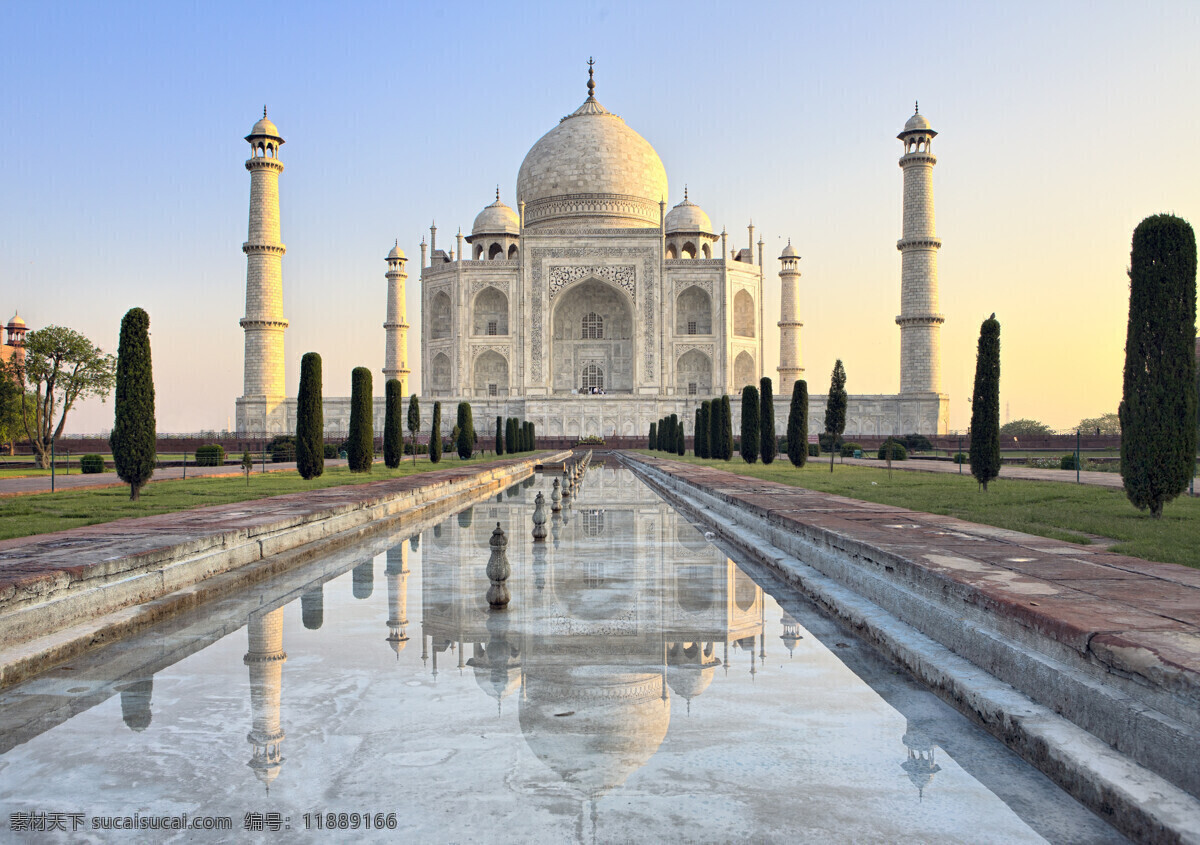 美丽 印度 泰姬陵 风景 高清 印度旅游景点 建筑风景 世界著名建筑