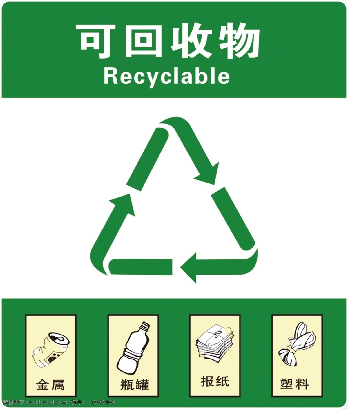 可回收垃圾 垃圾可回收 垃圾 可回收 标识