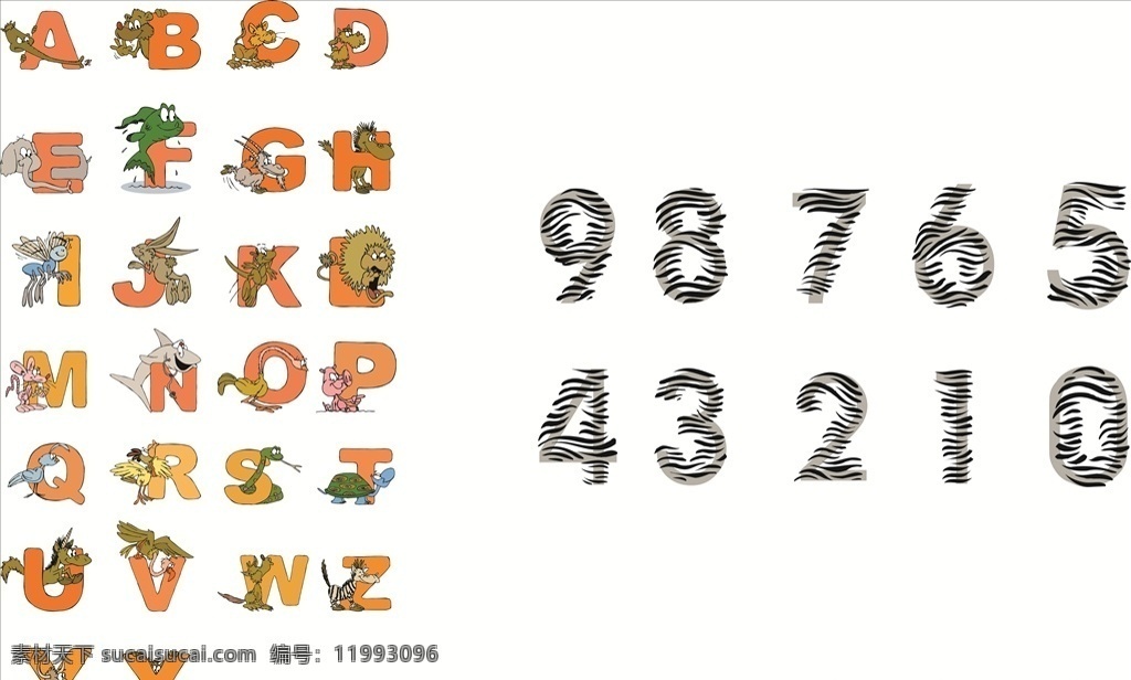 字母与数字素材图片下载-素材编号11993096-素材天下图库