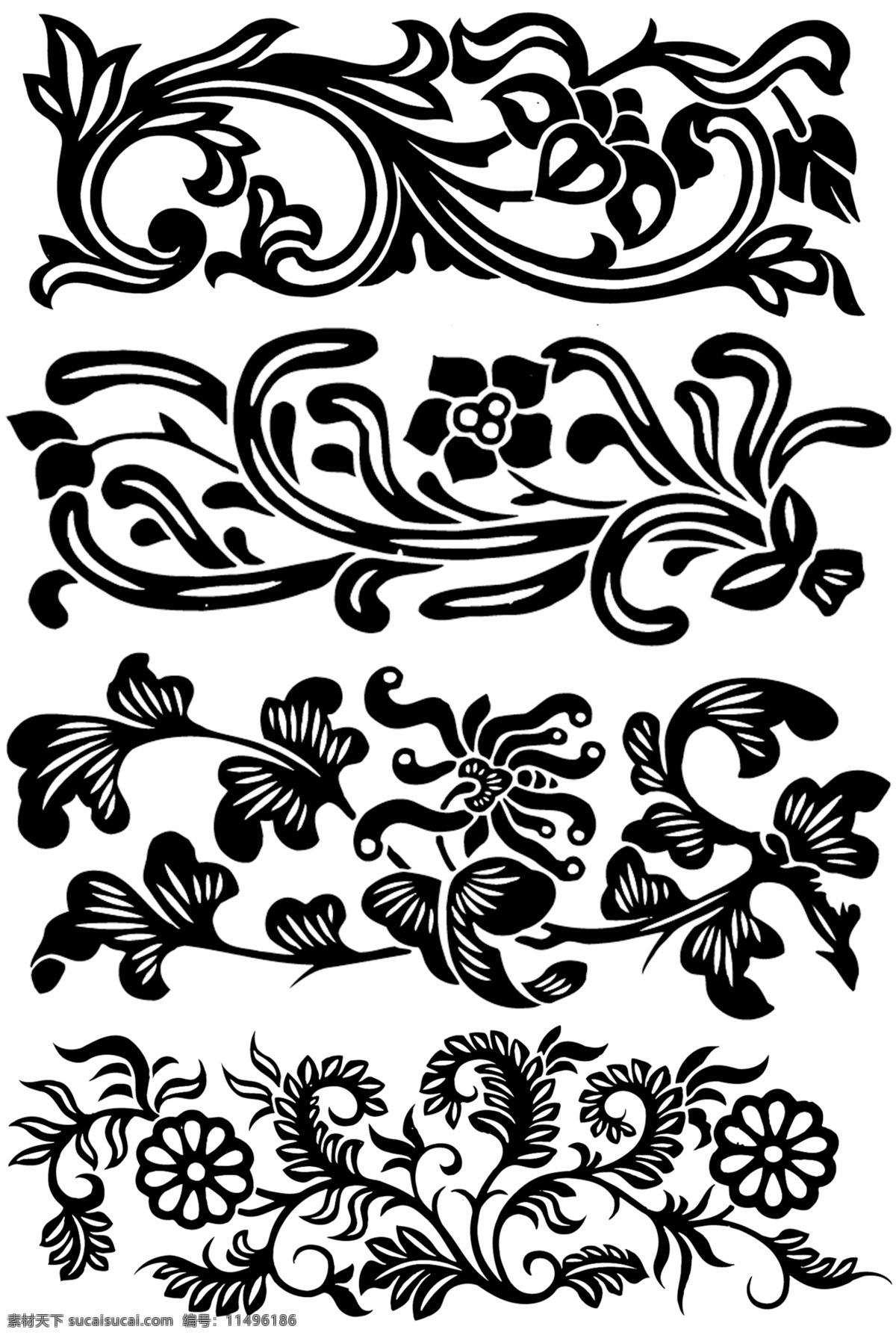 矢量 中国 传统 纹样 矢量传统纹样 传统纹样黑白 白色