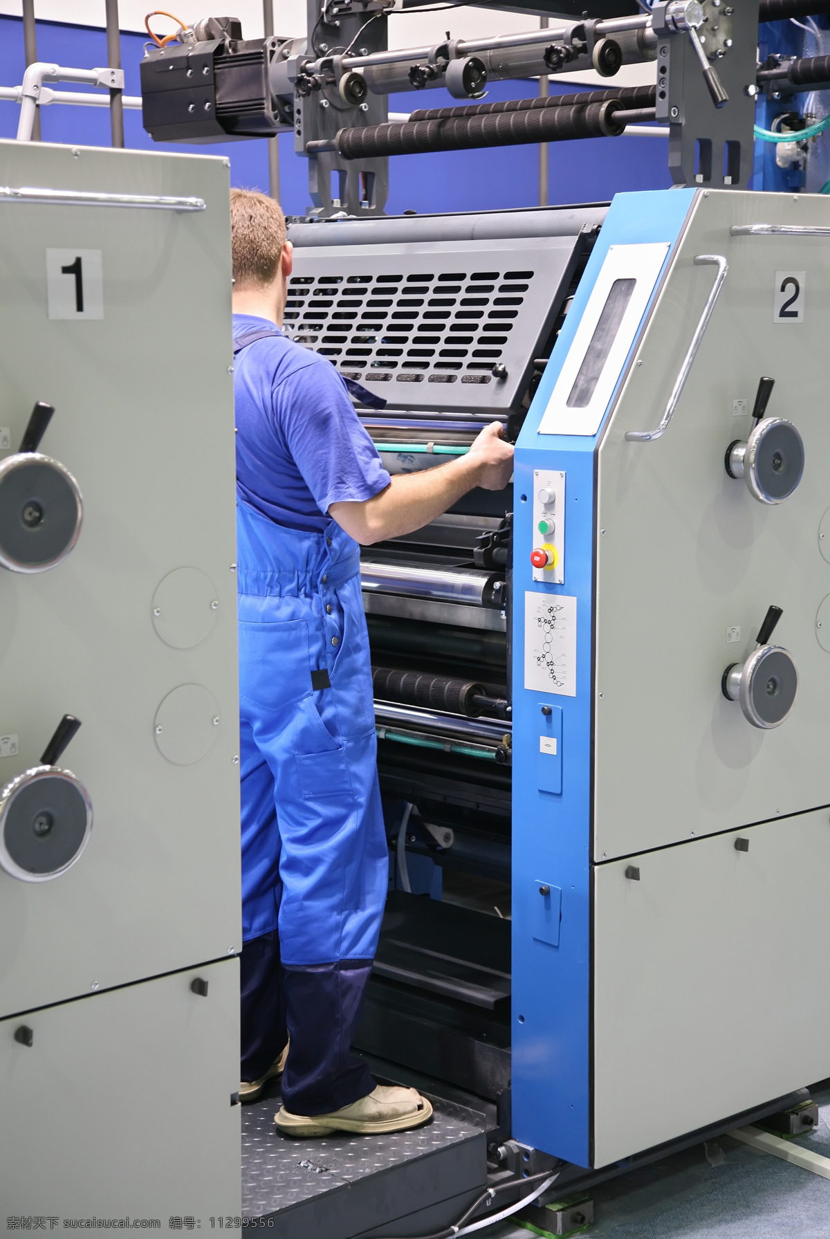 印刷厂 设备 彩色 数码 印刷机 彩色数码 机器 印刷工人 工业生产 现代科技