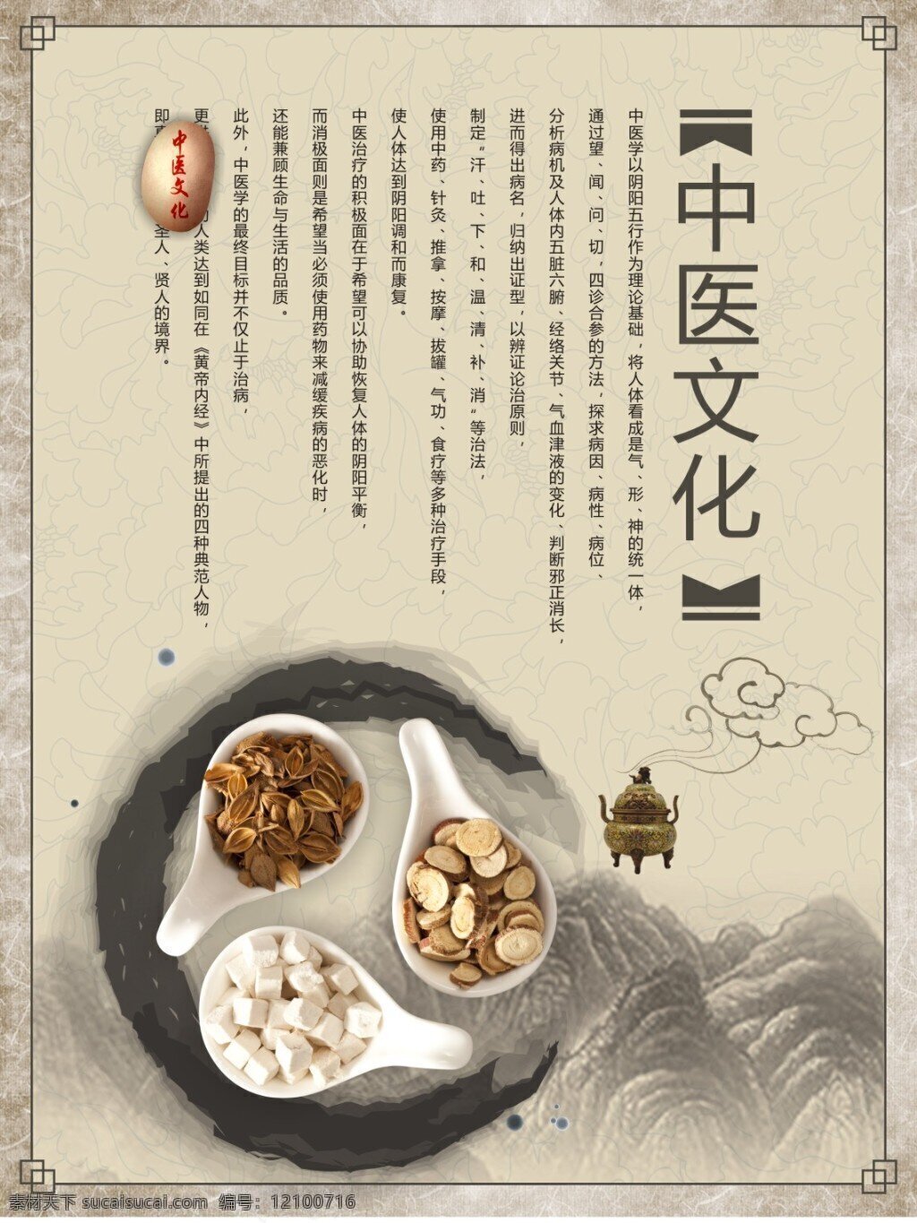 中医养生海报 中医 药食同源 中医文化 传统 养生