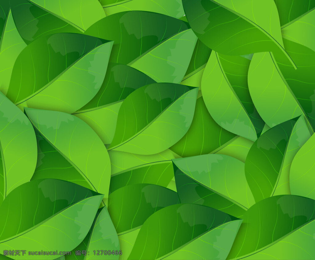 创意 茶叶 矢量 背景 健康环保 绿色背景 绿色茶叶 绿色食品 树叶