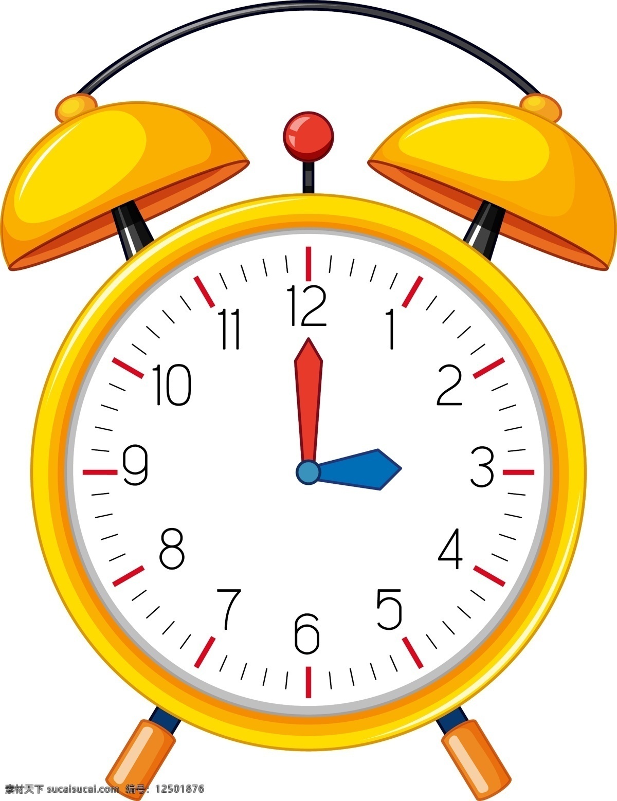 钟表图片 手表 钟表 时间 效率 插图 手绘 插画 ai矢量