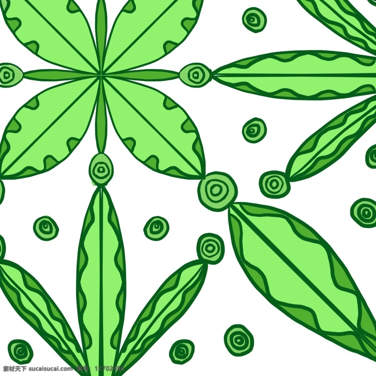 树叶 植物 底纹 绿色 养眼 可爱 创意 商用 清新 背景 原创 圆圈