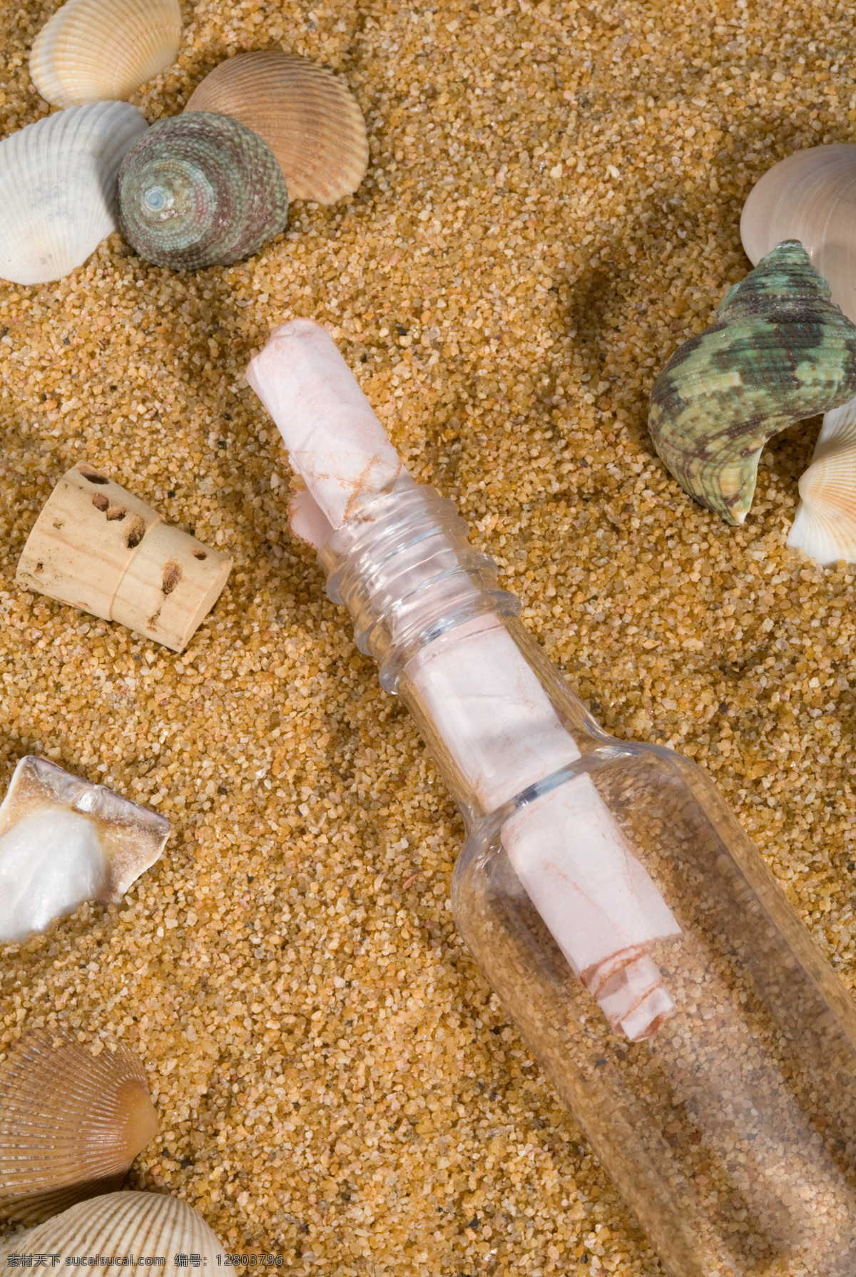 沙滩 许愿 瓶 许愿瓶 飘流瓶 高清图片 贝壳 大海图片 风景图片