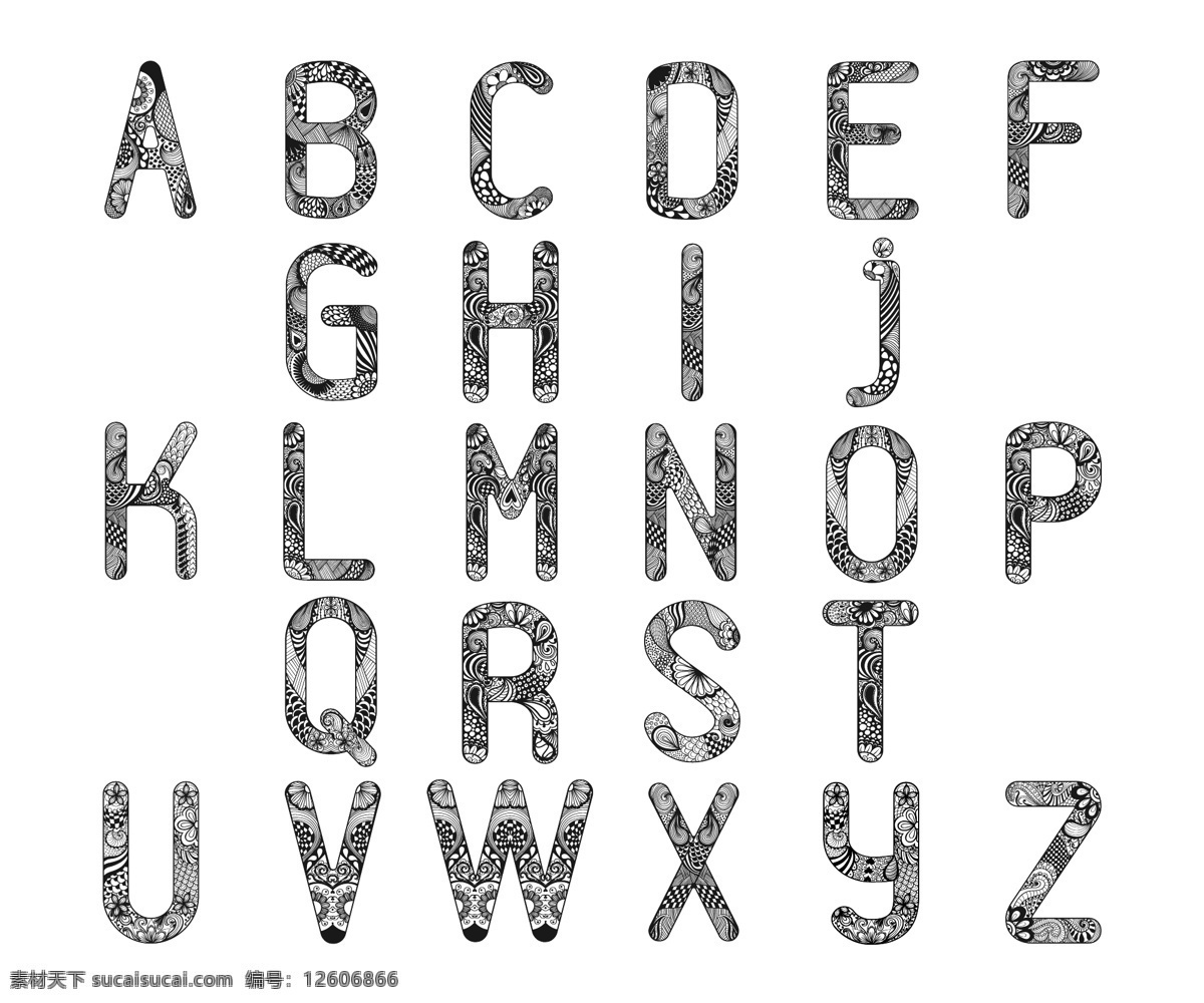 花纹字母 字母设计 手绘字母 彩色字母 26个英文字 大小写 字母标识 拼音 创意字母 字母 英文 英文字母 26个字母 立体字母 卡通字母 动物字母 数字 标点 符号 标点符号 卡通数字 立体数字 阿拉伯数字 平面素材