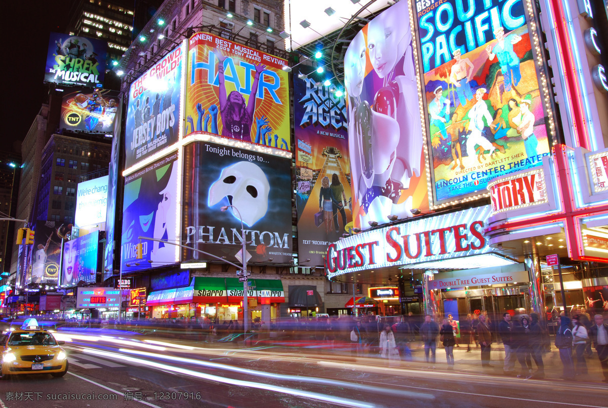 美国 纽约 旅游风景 旅游 风景 霓虹灯 灯光 行人 大街 车流 时代广场 夜市 夜景 国外旅游 旅游摄影