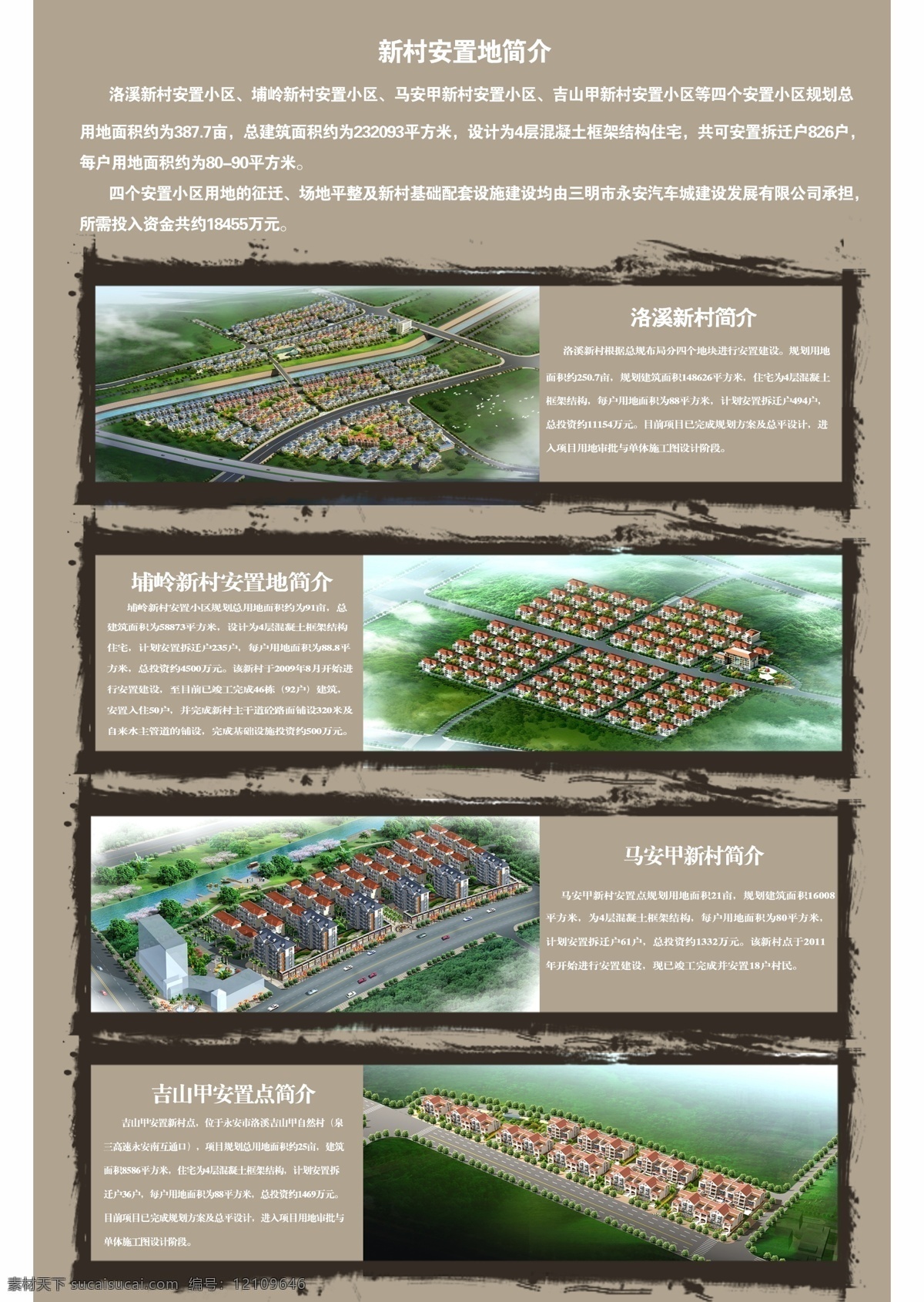 区域简介 区域图 地产简介 房子 鸟瞰图 背景图 分层 源文件