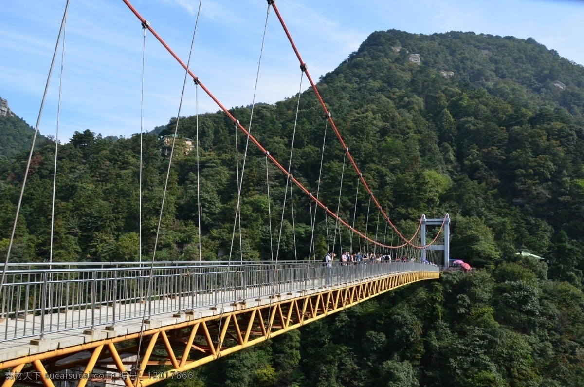 庐山 石门 涧 悬索桥 石门涧 庐山悬索桥 桥 庐山风光 旅游摄影 人文景观