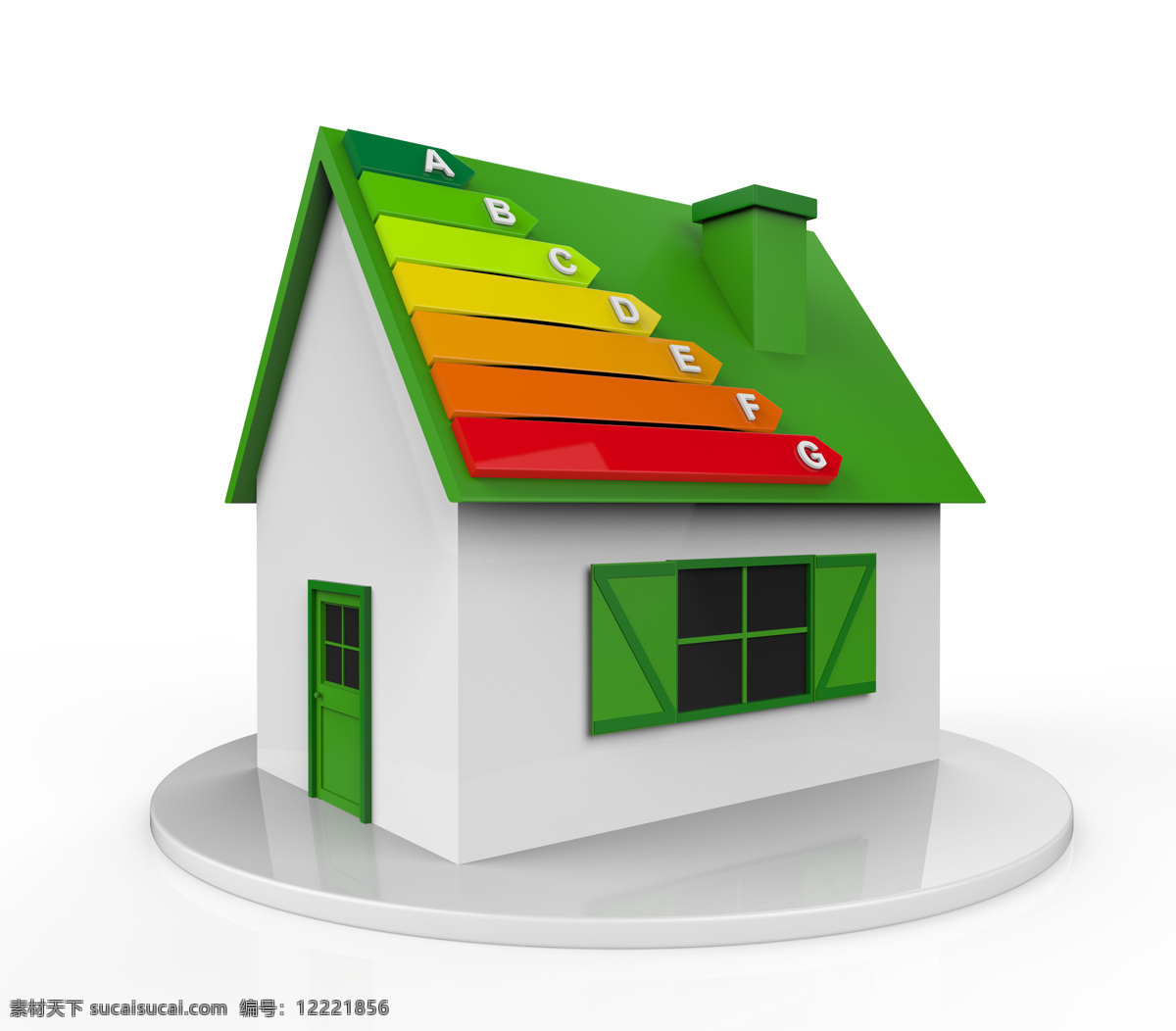 卡通 房子 模型 高清 房子模型图片 房子模型 3d立体 绿色