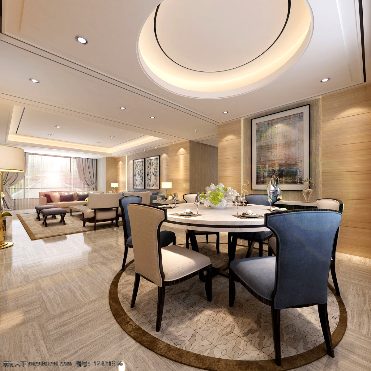 现代 简 欧 风格 餐厅 装修 效果图 简欧 时尚 餐厅装修 餐桌 高清大图