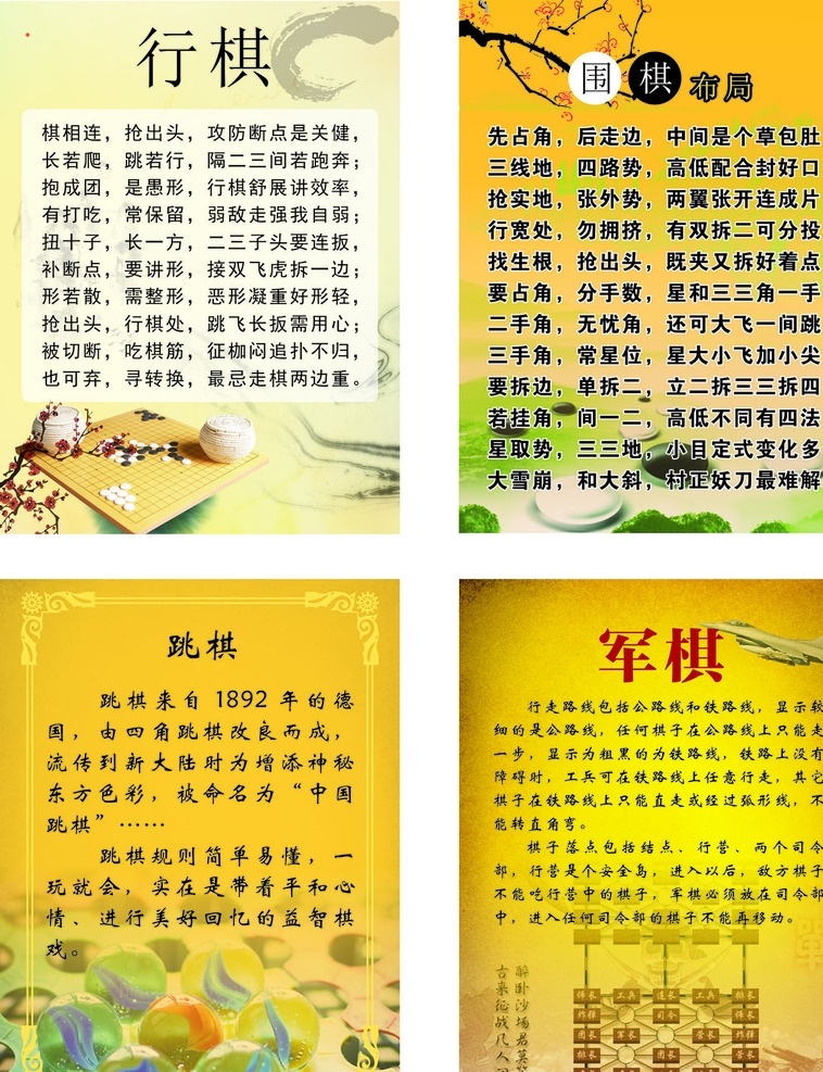 棋类 展板 规则 围棋 军棋 象棋 展板设计 棋类标语 棋 棋艺 展板模板 广告设计模板