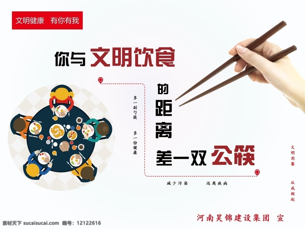 公 筷 文明 餐饮 公筷 文明餐饮 健康 卫生 卫生运动 爱卫月 公筷公勺 展板模板