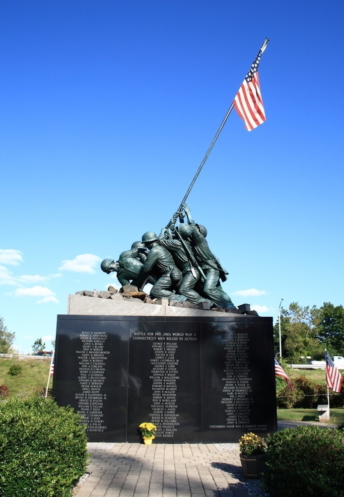 国家 硫磺 岛 战役 纪念馆 美国 海军陆战队 硫磺岛战役 士兵 星条旗 雕塑 职业人物 人物图库