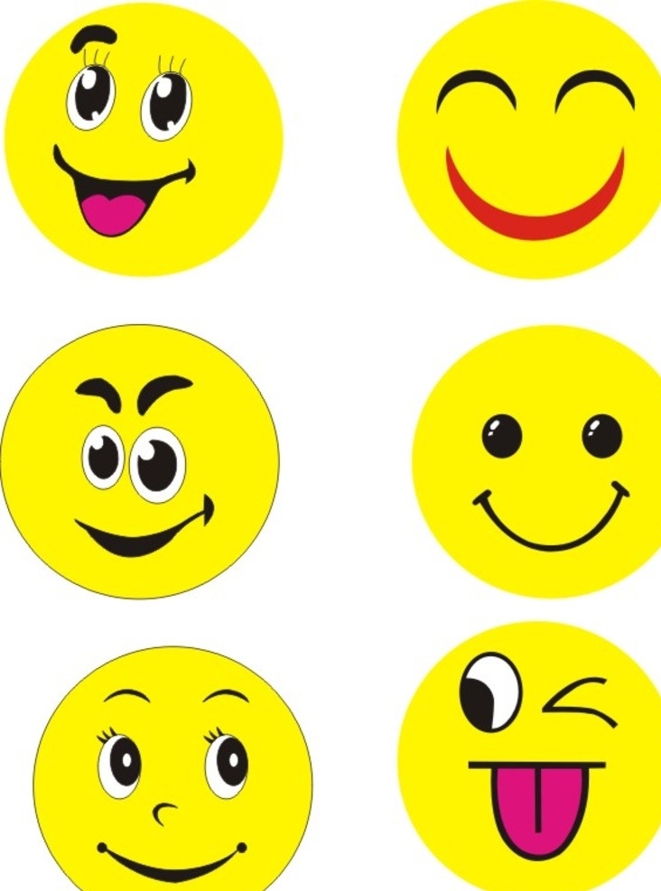 笑脸 图标 头像 表情 矢量 其他图标 标志图标