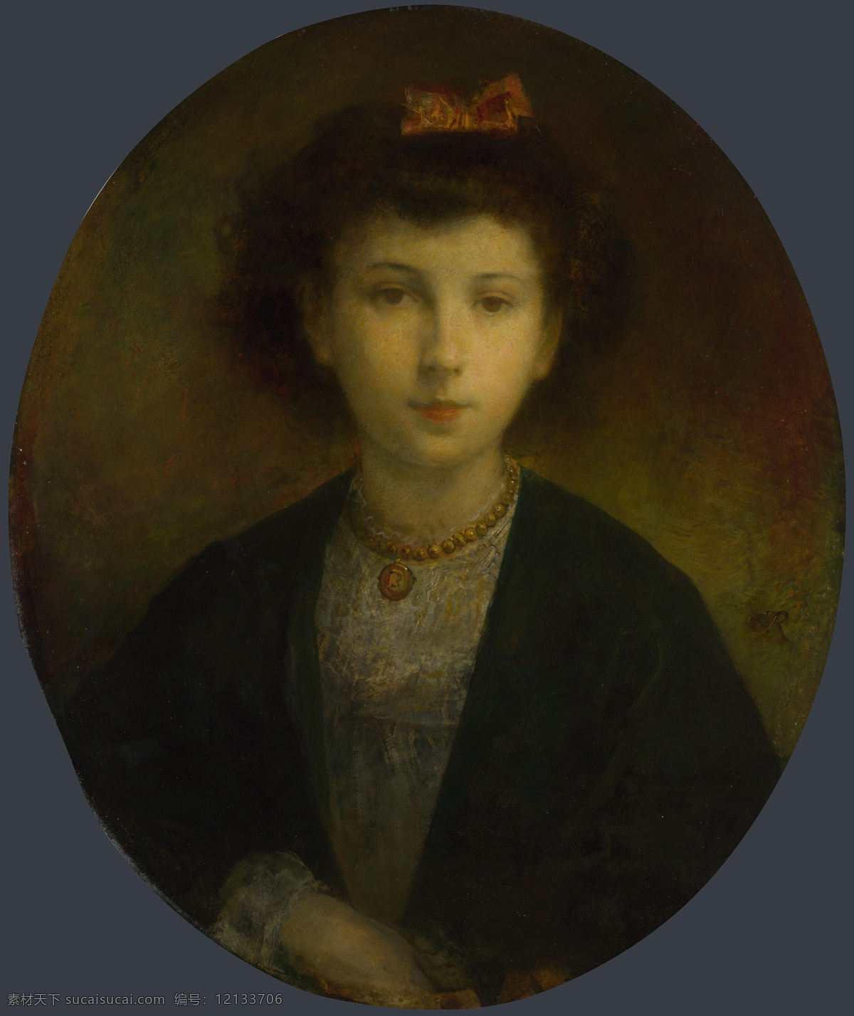 女孩 肖像画 人物 复古 油画 艺术 古典 绘画 画像 西方人物 肖像 书画文字 文化艺术
