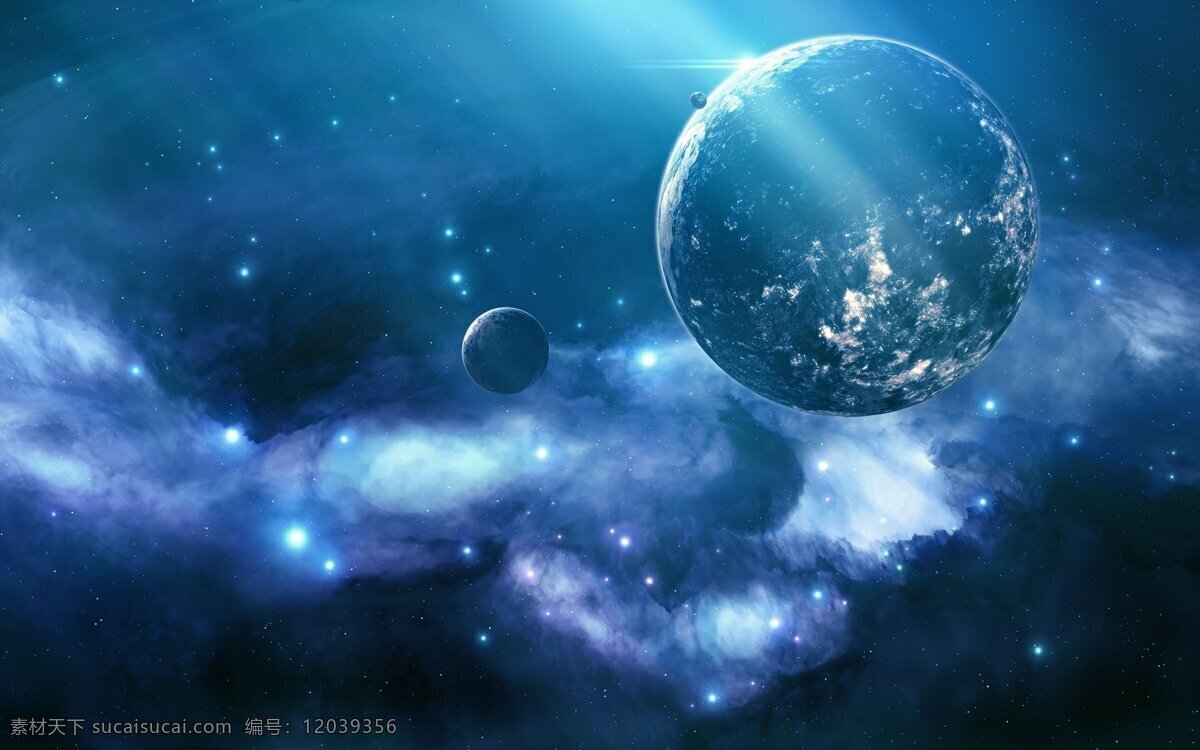 浪漫 唯美 宇宙 背景 渐变 星空 星球 海报 广告