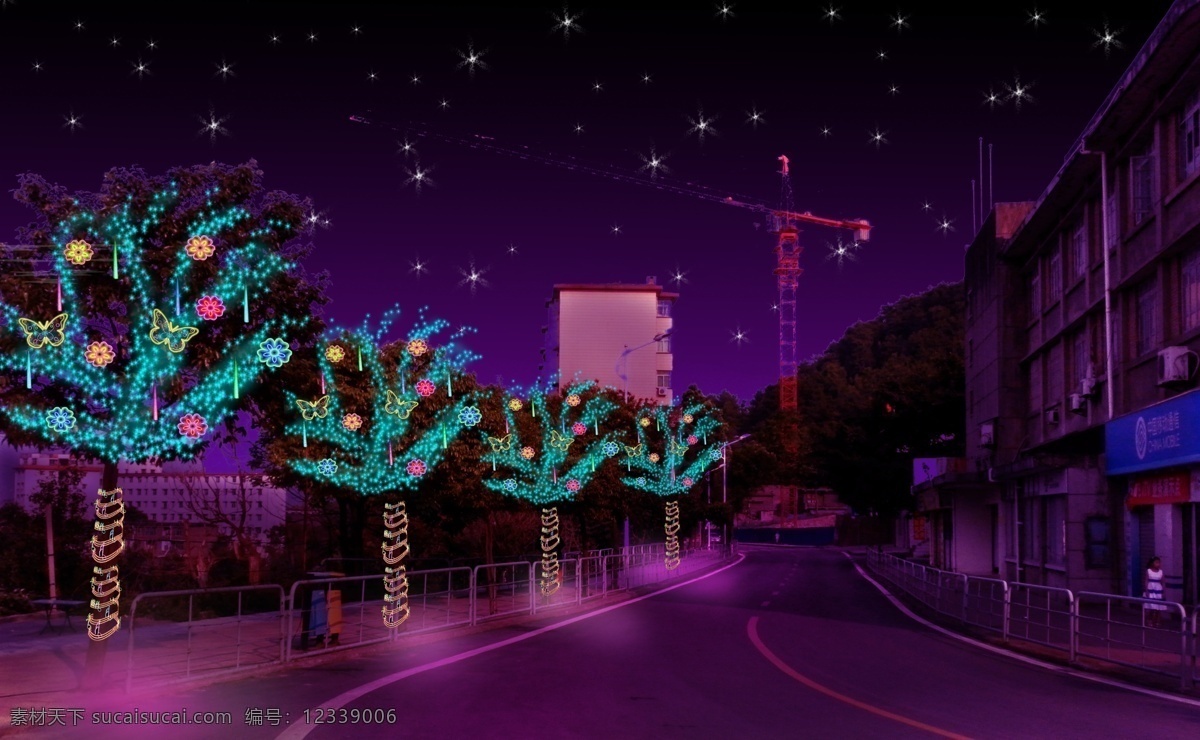 树木亮化 树木 亮化 城市亮化 彩灯 花灯 灯会 led 道路装饰 道路亮化 节庆 节日 喜庆 环境设计 其他设计