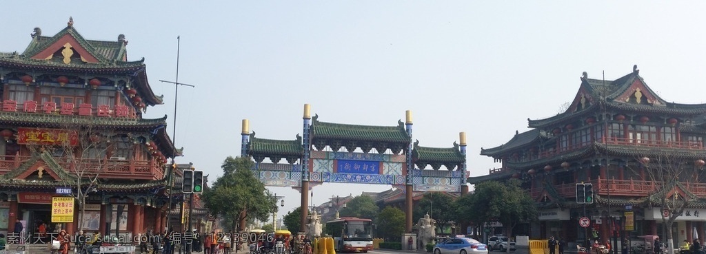 开封宋都御街 河南 开封 宋都御街 牌坊 旅行 旅游摄影 国内旅游