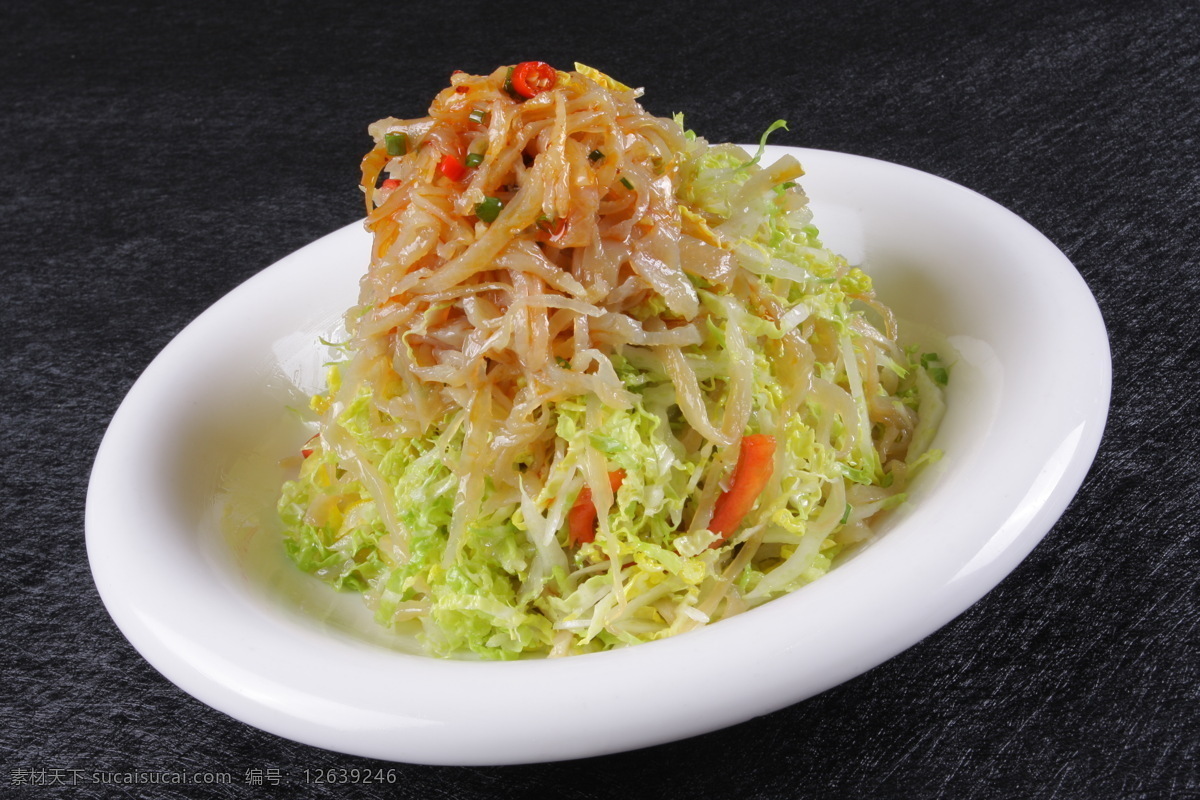 菜心蜇皮 凉菜 精美凉菜 拍摄图片 高清图片 美食 美食图片 传统美食 餐饮美食