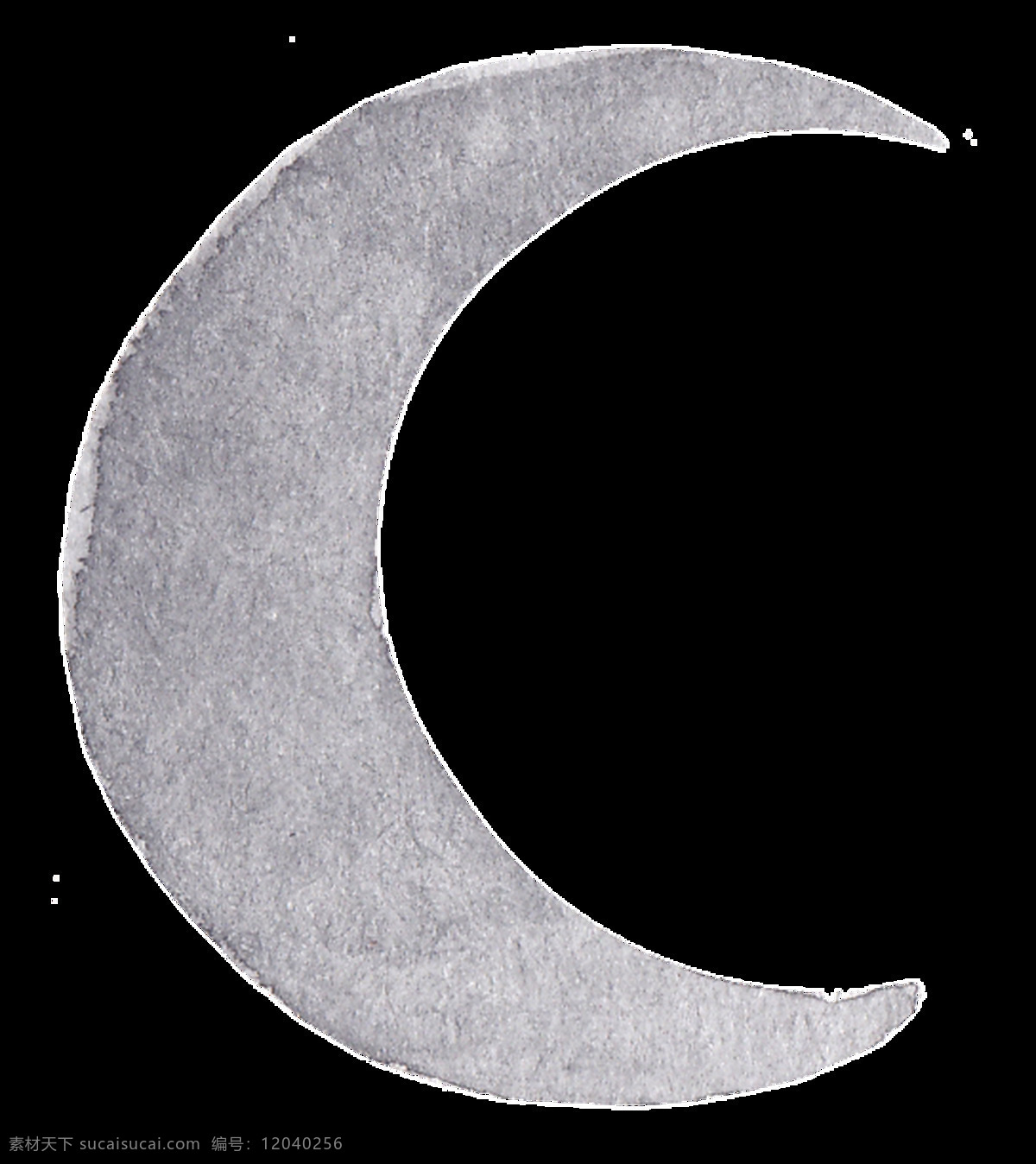黑色 皎月 透明 装饰 免扣素材 水墨 透明素材 月亮 装饰图案