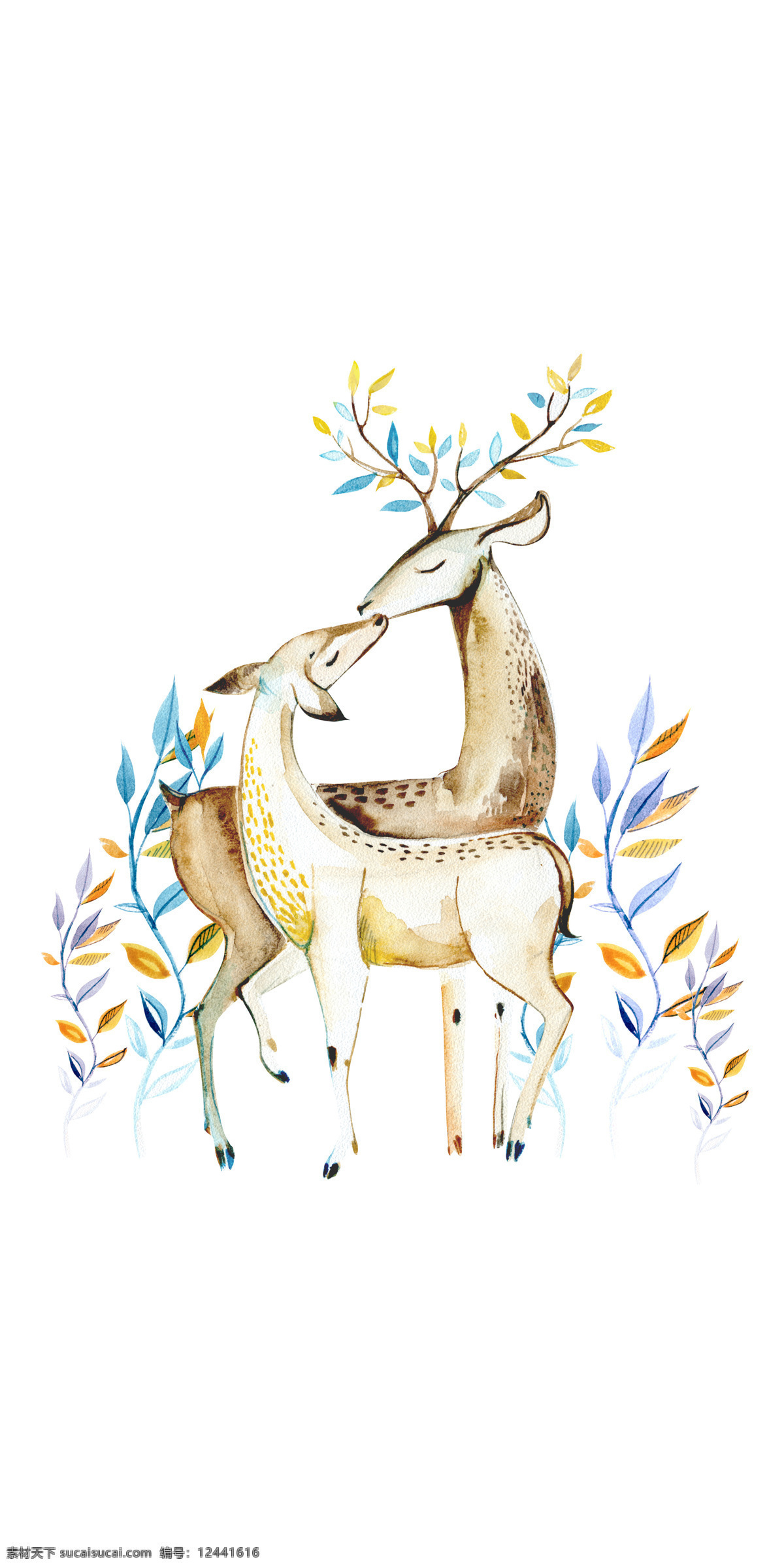 梅花鹿 装饰画 背景 墙 背景墙 麋鹿 床头画 生物世界 野生动物