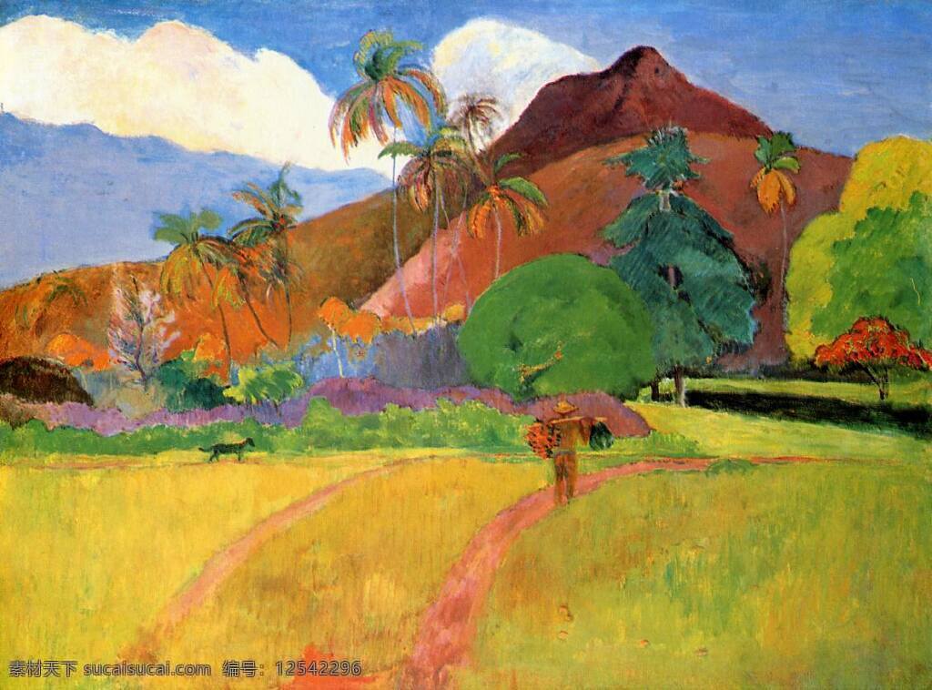 gauguin 后 印象主义 风景 人物 田园 自然 静物 油画 装饰画 法国 画家 保罗 高更 paul