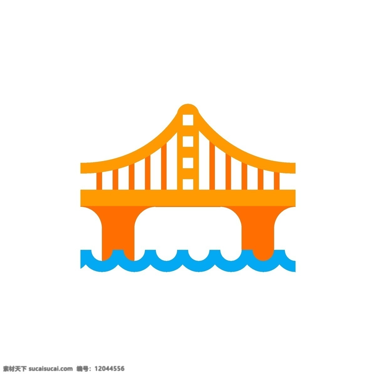 黄色 桥梁 免 抠 图 建筑桥梁 ui应用图标 电脑图标 卡通图案 卡通插画 建筑图标 建筑物