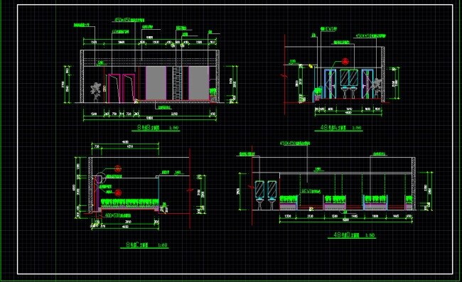 水疗 馆 cad 图纸 施工图 装修 水疗馆 cad素材