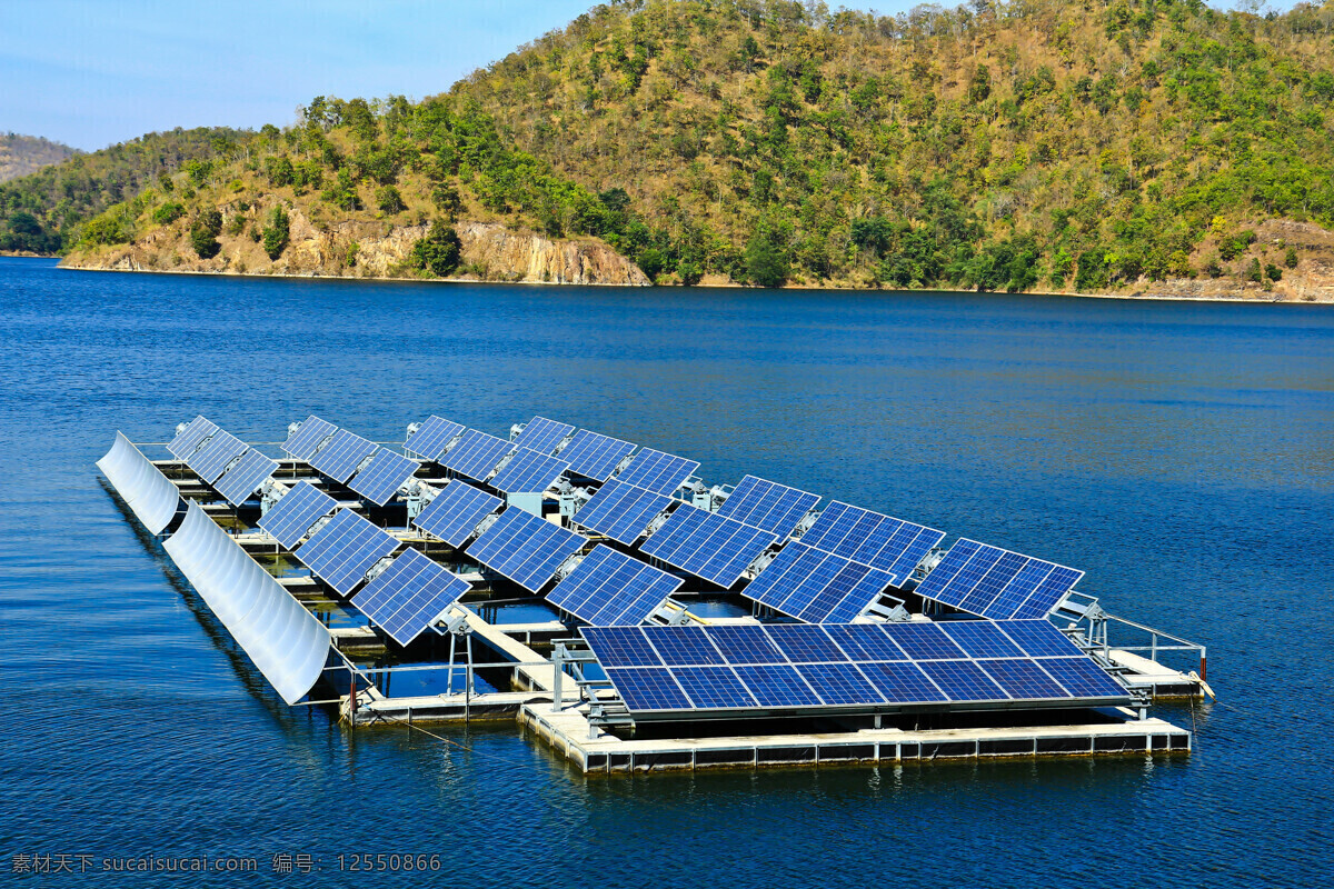 太阳能 绿色能源 绿色电力 太阳能板 环保 蓝天 白云 工业生产 现代科技 自可再生能源 现代工业 阳光 光线 再生能源 环保能源