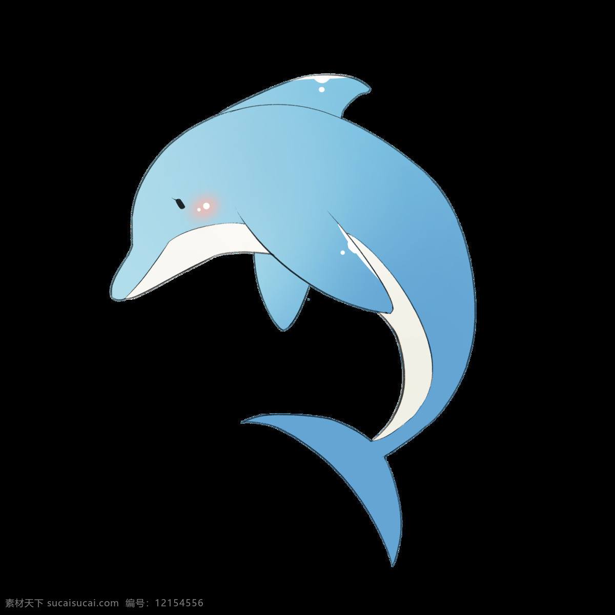 可爱 小海 豚 高清 图 海豚 海洋 卡通 海豚素材 各类元素 动漫动画