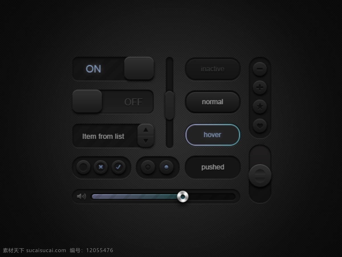 黑色 网页 音乐 进度 条 按钮 网页按钮 按钮设计 开关按钮 开关图标 开关 音乐播放按钮 播放按钮 播放器 图标 音乐进度条 进度条设计 进度条 滑块