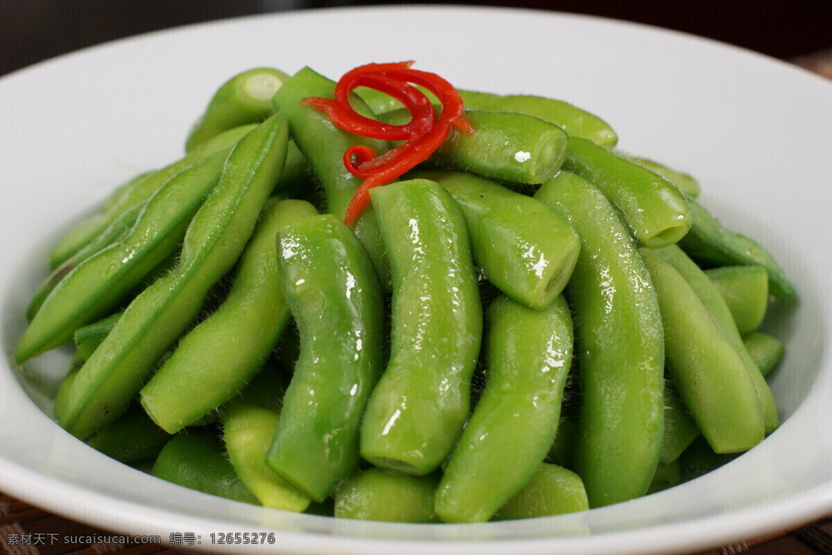 盐水毛豆 水煮毛豆节 糟毛豆冷菜 上海本帮菜 毛豆节 前菜 小吃 传统美食 餐饮美食