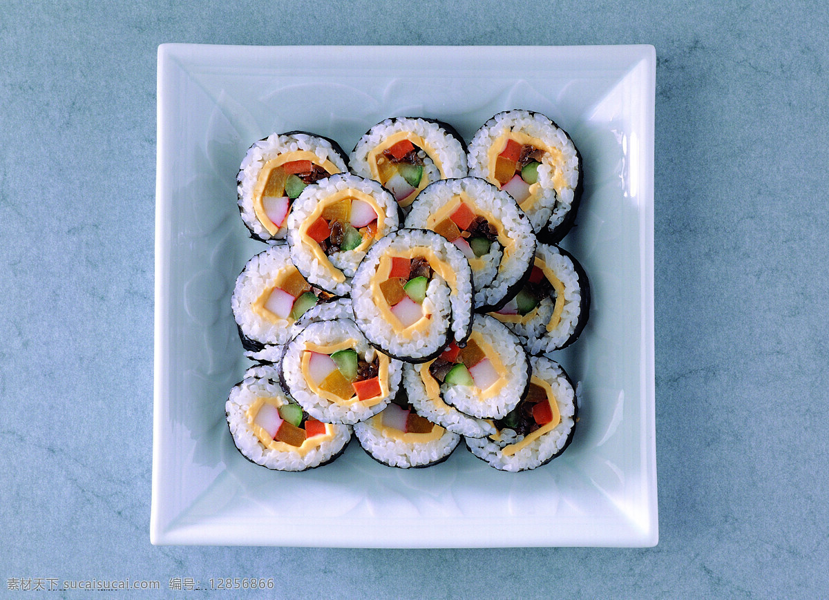 寿司 寿司拼盘 日本寿司 海鲜 青菜 紫菜 美食 饭团 芥末 春卷 食品 餐饮美食 西餐美食