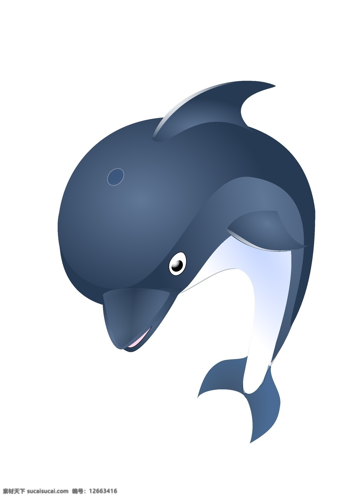 海豚 卡通 动物 哺乳动物 矢量 图标 标志图标 其他图标