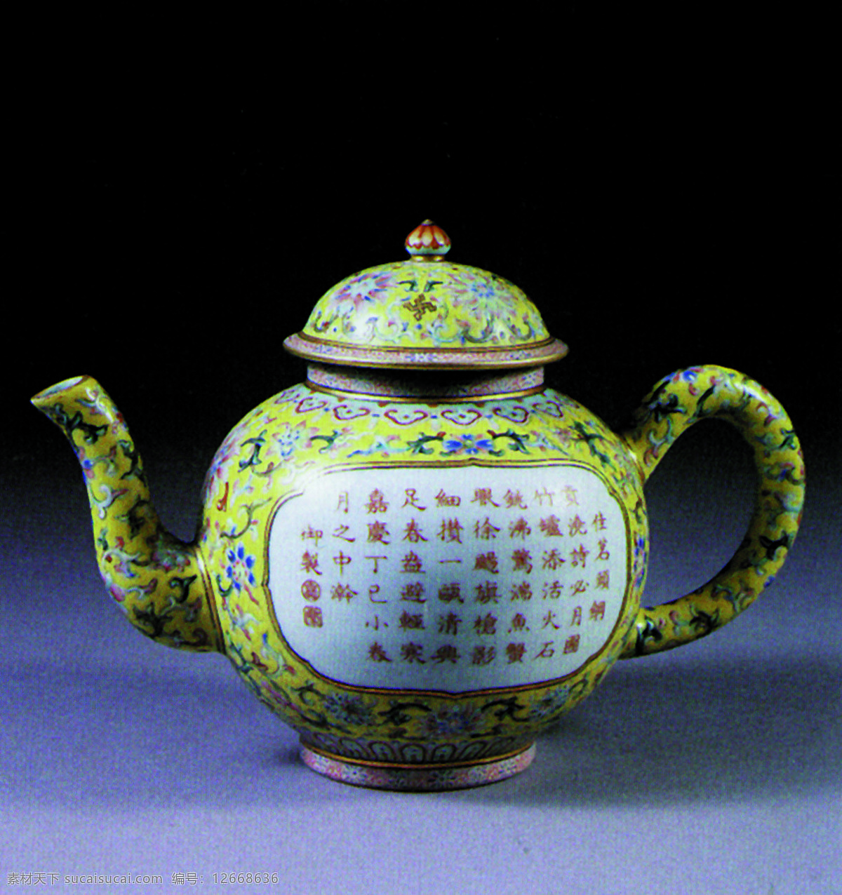 陶瓷 茶壶 瓷器 艺术品 青花器 风景 生活 旅游餐饮