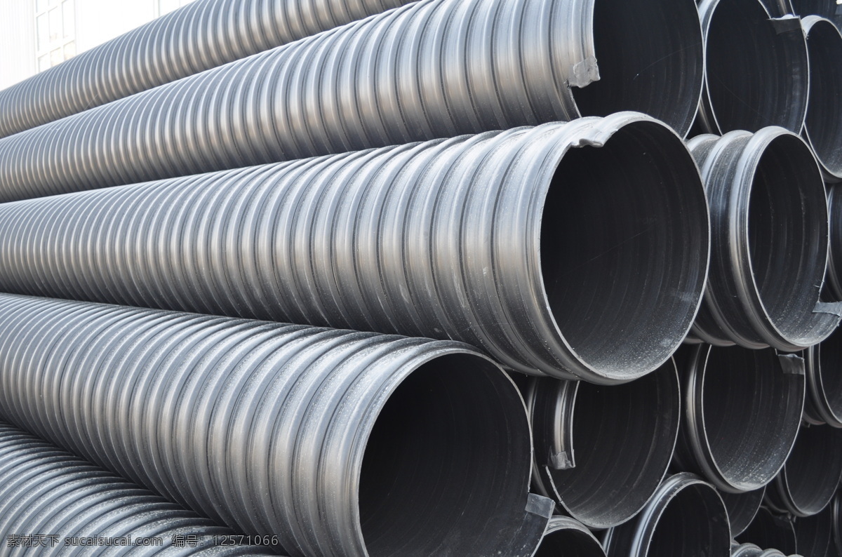 钢带管 排水管 塑胶管道 管道 增强钢带管 现代科技 工业生产